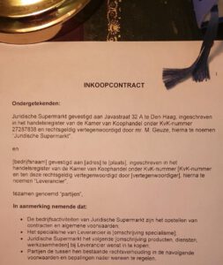 Voorbeeld inkoopcontract opstellen gegevens zelf invullen